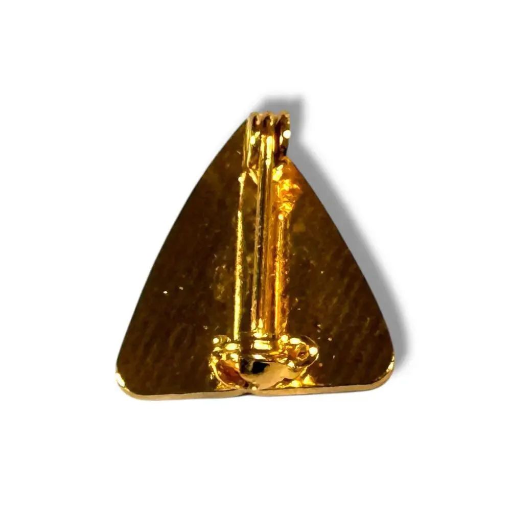 Campfire Girls Membership Pin Girls Gold Tone Blue Red Enamel